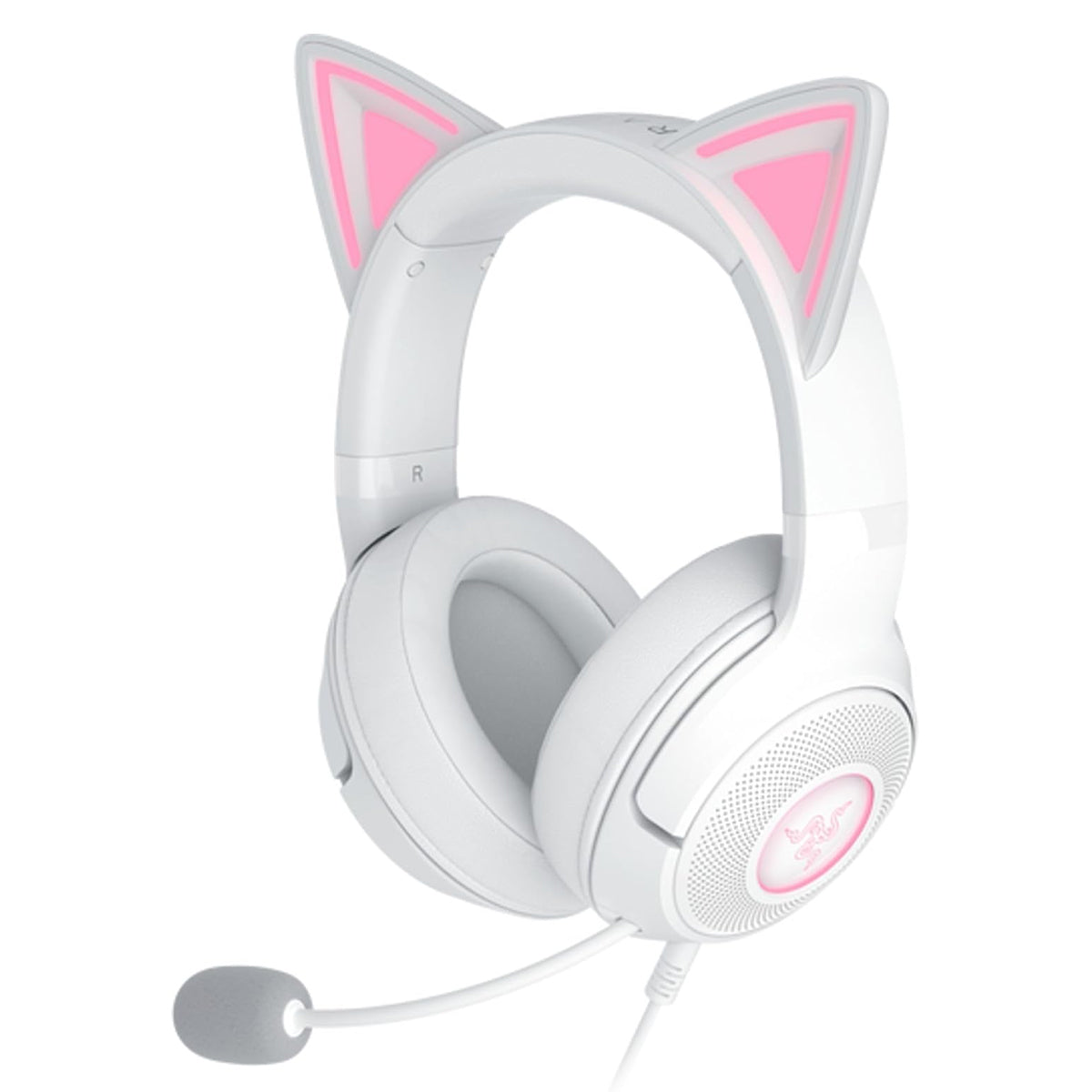 Razer Kraken Kitty V2 USB Headset with RGB Kitty Ears (White)