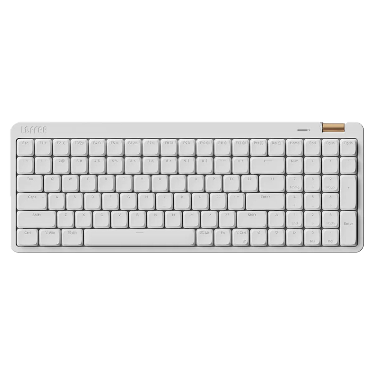 Lofree Flow Lite 100 Keys Triple Mode Low Profile Mechanical Keyboard (White)