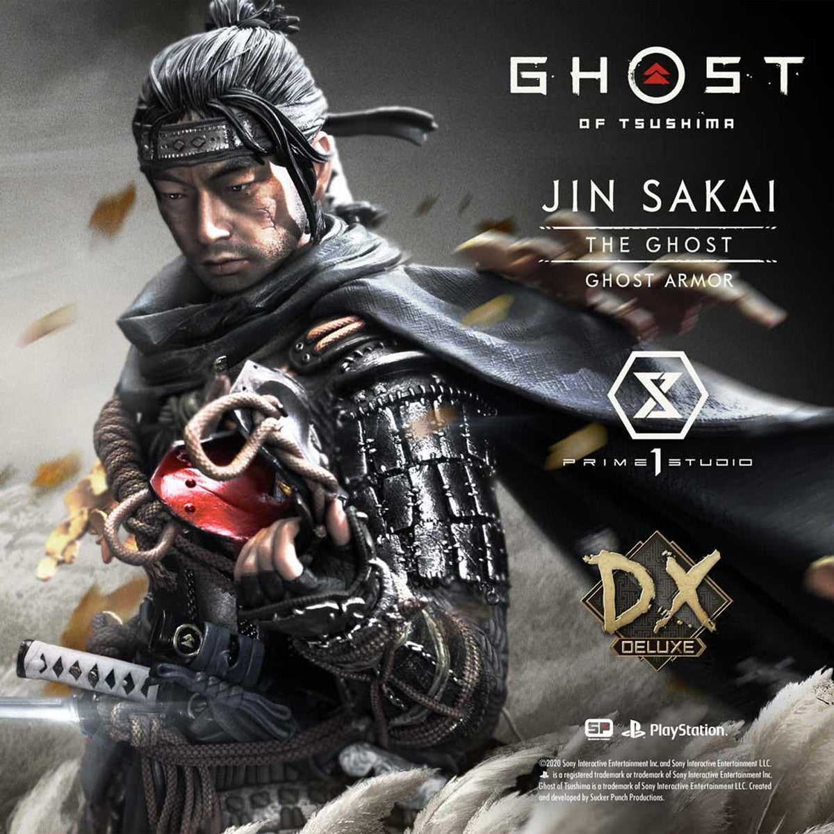 Ultimate Premium Masterline Ghost of Tsushima Jin Sakai, The Ghost - Ghost Armor (Deluxe Version)