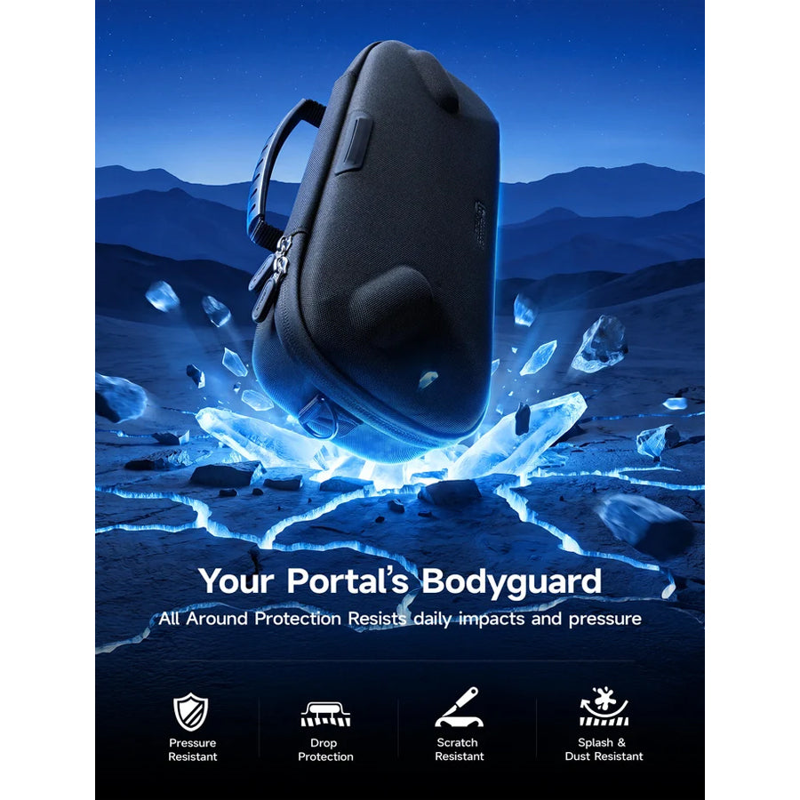 JSAUX Double-Decker Travel Supply Case for Playstation Portal (Black) (BG0144)