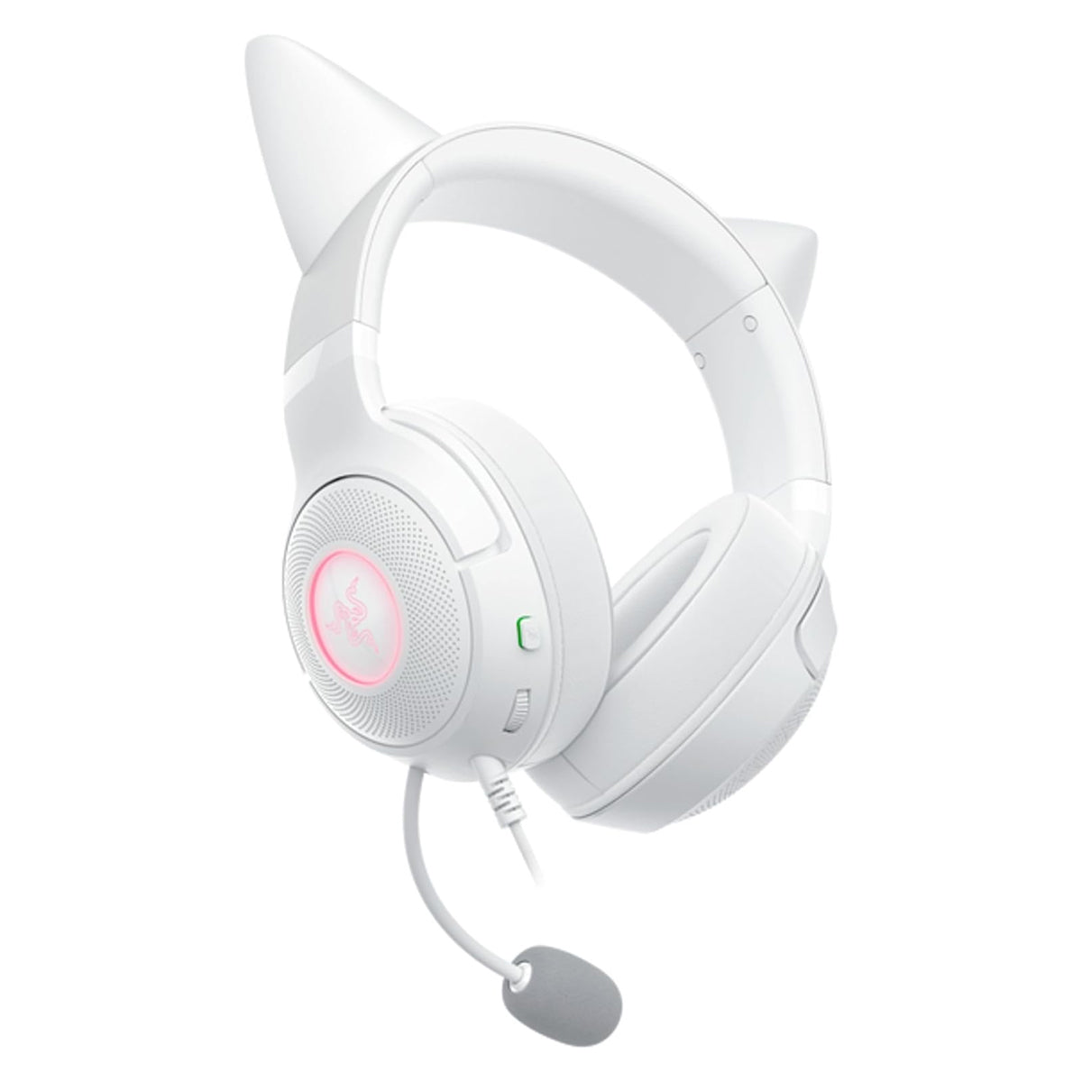 Razer Kraken Kitty V2 USB Headset with RGB Kitty Ears (White)