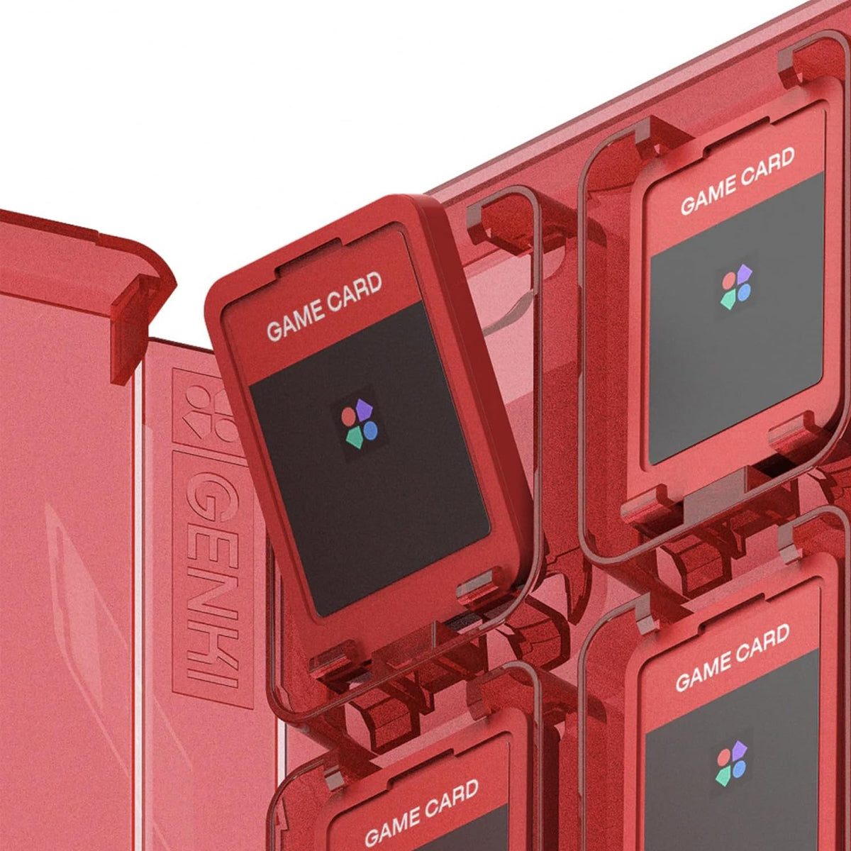 Genki Mimic Chest Game Cartridge Storage Case for Nintendo Switch / Nintendo Switch 2 (HTGMC-12)