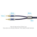 Vention Speaker Wire (Hi-Fi) with Dual Banana Plugs - 1.5M (BLBLG)