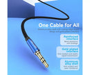Vention 3.5mm Male to Male Audio Cable - Cotton Braided Aluminum Type 2M (BAWLH)