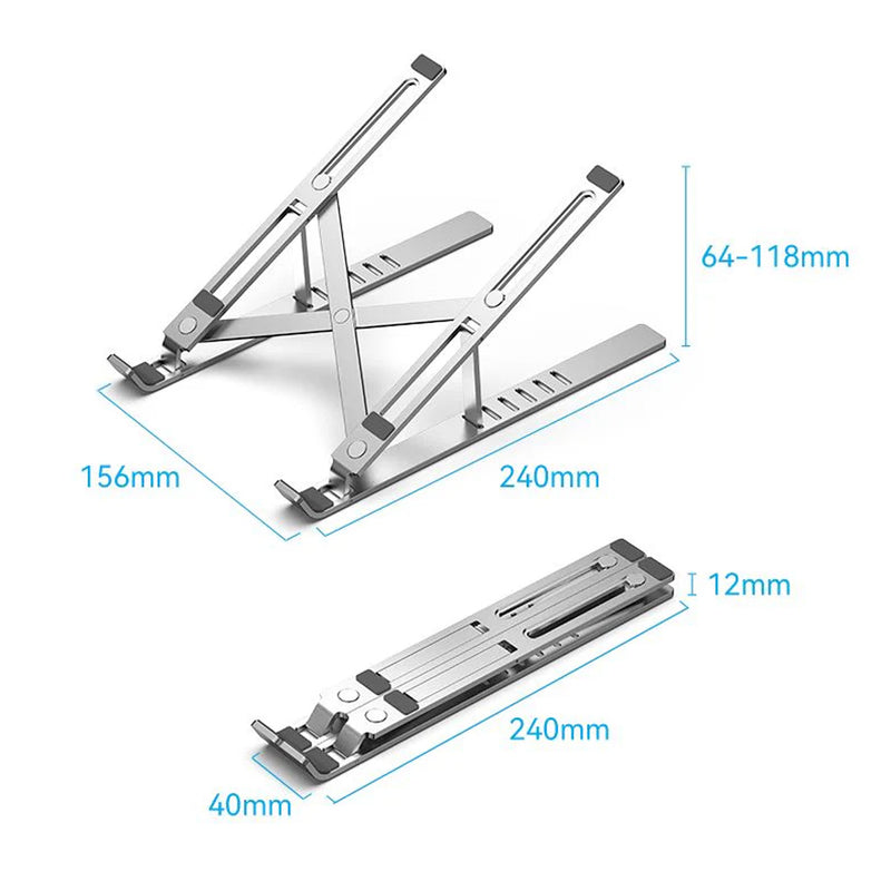 Vention Foldable Laptop Stand - Silver Aluminum Alloy Type (KDMI0)