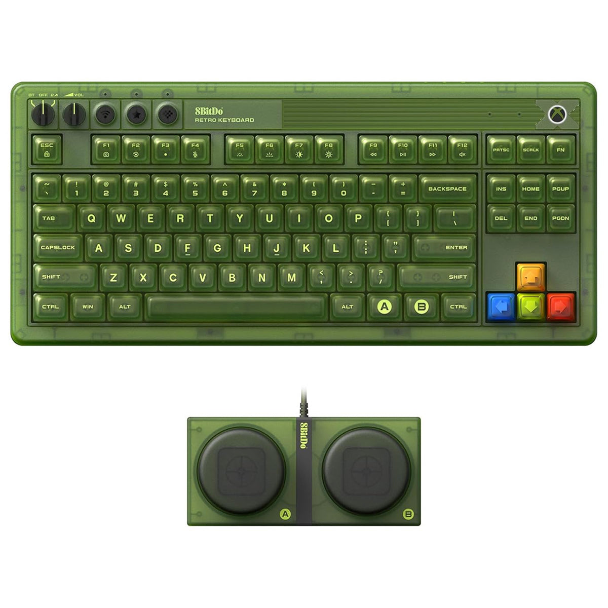 8Bitdo Retro 87 Mechanical Keyboard Xbox Edition (85HD)