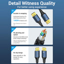 Vention 8K DisplayPort Cable - Blue Aluminum Shell 1.5M (HCELG)