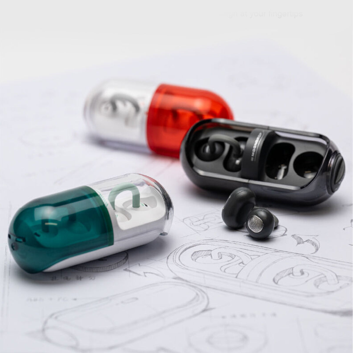 Moondrop Pill Open Ear Clip AI ENC HiFi Sound IPX4 OWS Ear-clip Earbuds