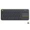 Logitech K400 Plus TV Wireless Touch Keyboard (Windows/Chrome OS/Android) Black