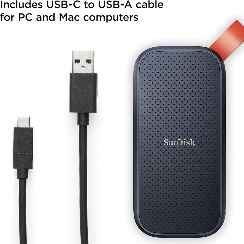 Sandisk 2TB USB 3.2 Gen 2 Type-C up to 800MB/s Portable SSD (Black ...