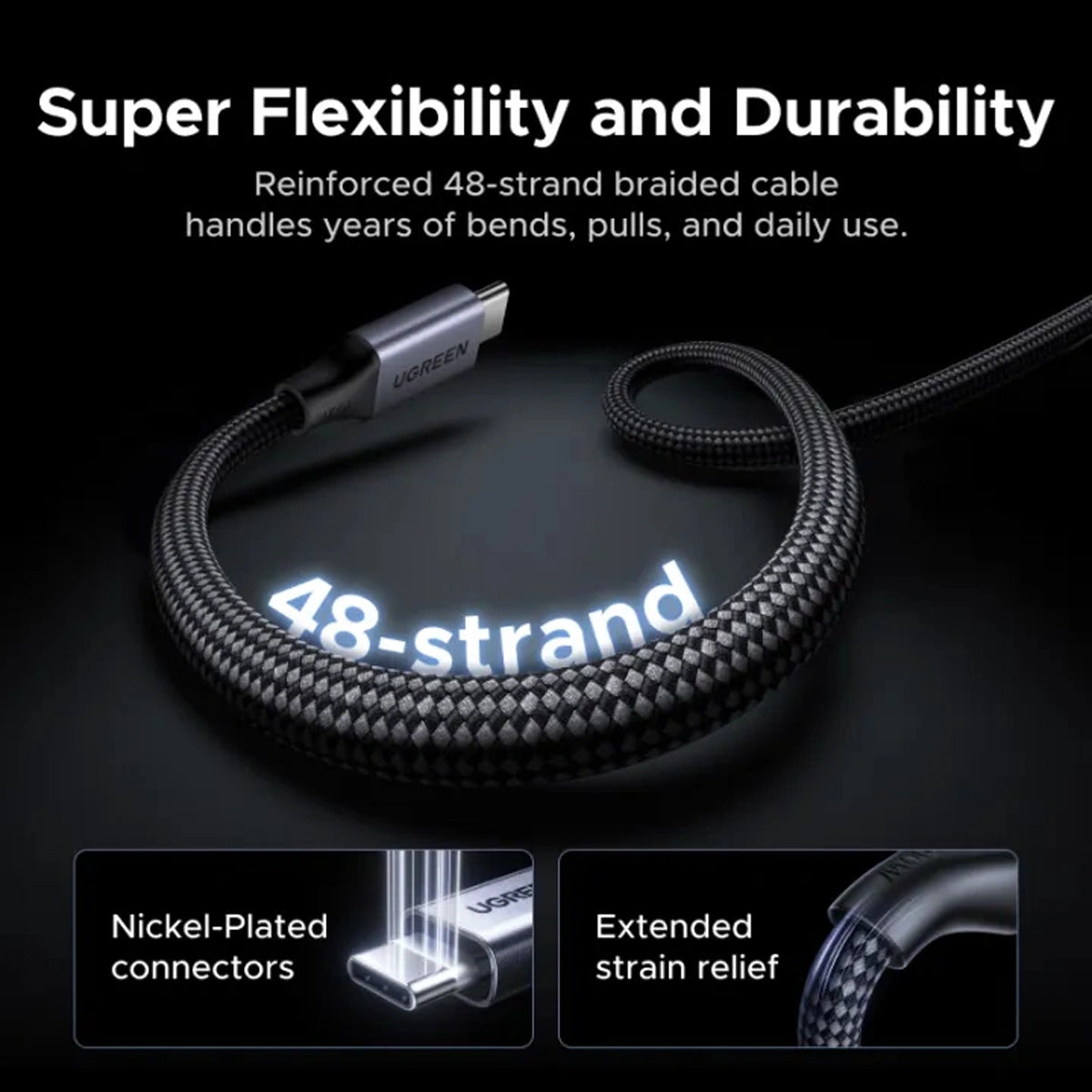 Ugreen USB-C to USB-C 100W PD Magnetic Fast Charging Cable