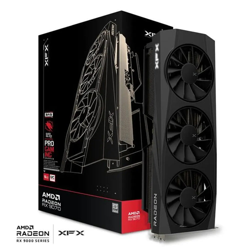XFX QuickSilver AMD Radeon RX 9070XT 16GB GDDR6 Magnetic Air Ed. Graphics Card (RX-97TMAQKB9)