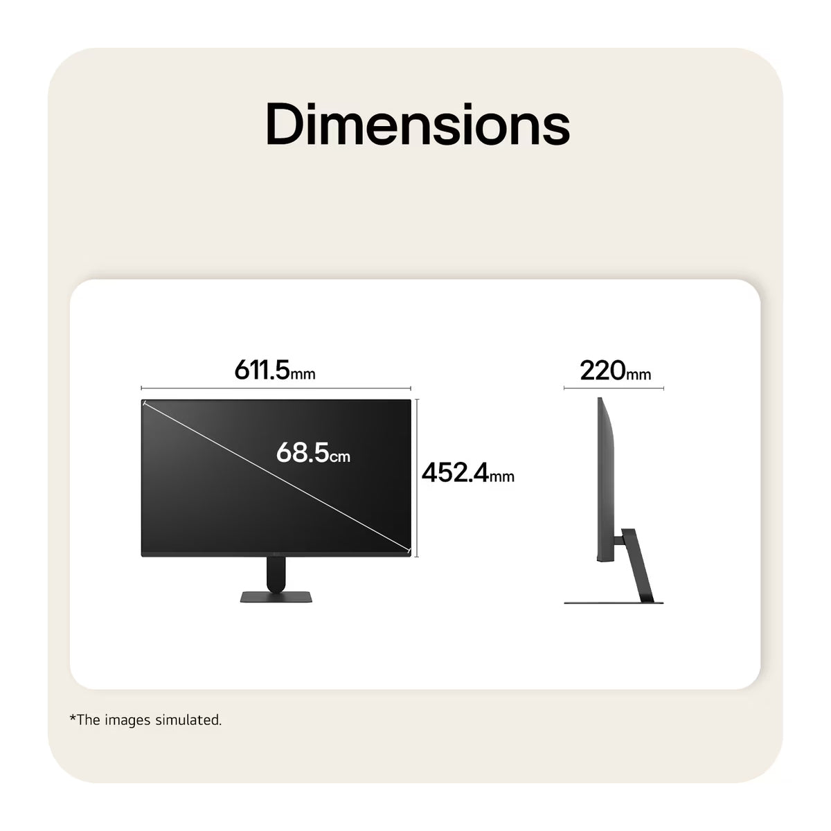 LG 27U411B-B 27" FHD (1920x1080) 144Hz 1Ms MBR 5Ms GTG IPS Monitor