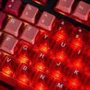 Ajazz MK87 RGB 87 Keys Hot-Swappable Mechanical Keyboard (Transparent Red) (Pitaya Switch)