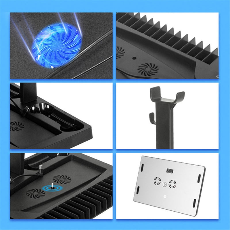 OIVO Multifunctional Cooling Stand for PS5 / PS5 Slim (Black) (IV-P5246X)