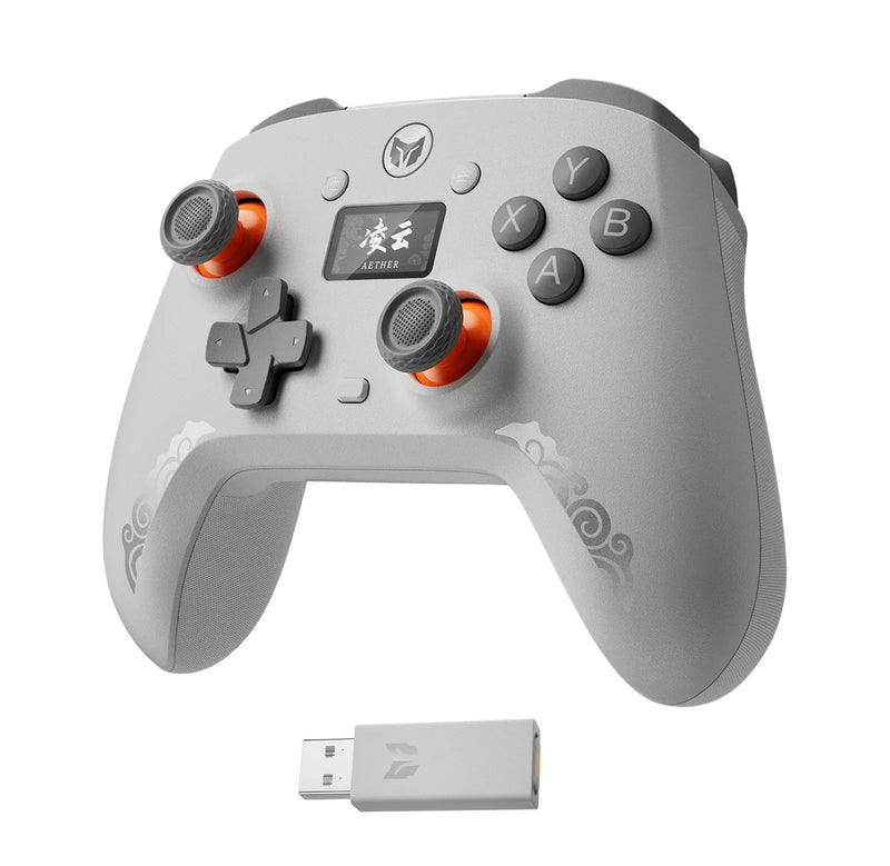 Bigbig Won Mojhon Aether Dual 1000Hz Polling Rate w/ Smart Display Hall Effect Wireless Game Controller for Switch / Win 10&11 / Android / iOS