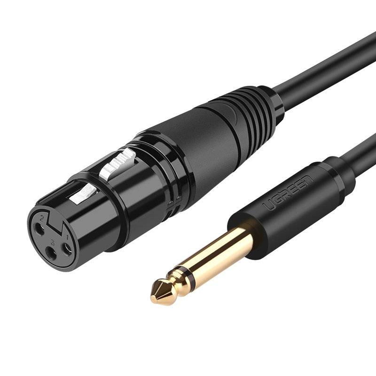 Ugreen 6.5mm Male to XLR Female Cable - 5m (Black) (AV131/20719)
