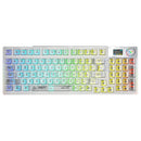 Aula F98 Pro Wireless & Bluetooth 99 Keys 3-In-1 Hot-Swappable Mechanical Keyboard (White)
