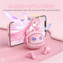 Onikuma TX603 ENC Dual Microphone Noise Reduction Wireless Earphones (Pink)