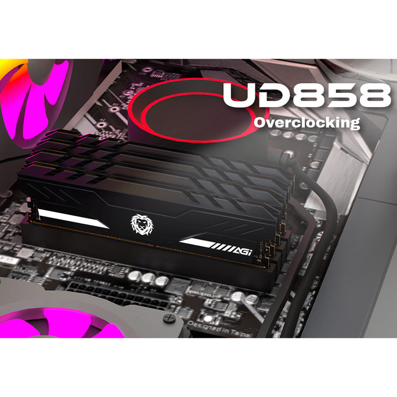 AGI UD858 32GB (16GBx2) DDR5 6400MHz CL32 1.35V OC Gaming Memory Module (AGI6GWB16UD858-DR)