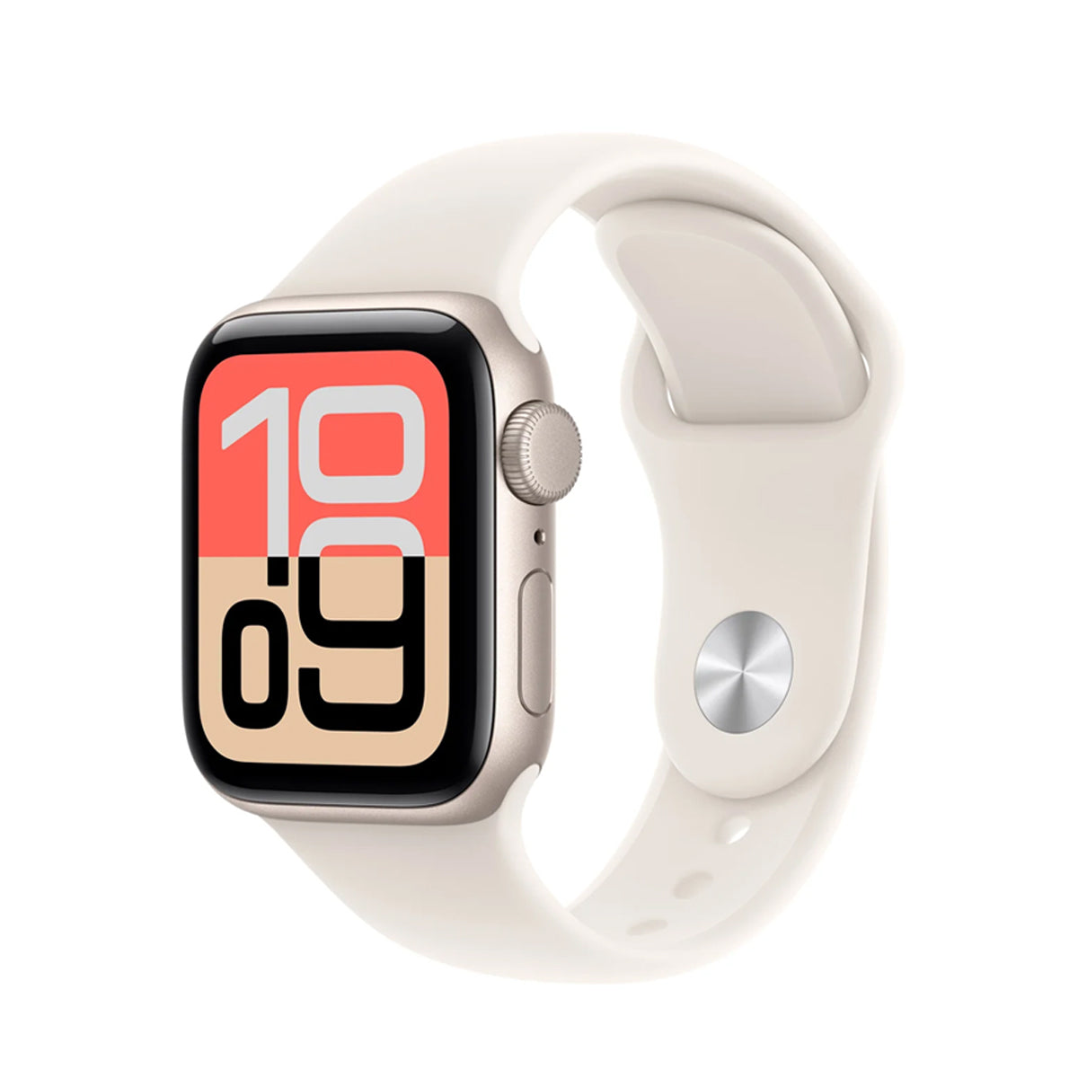 Apple Watch SE 3 GPS 40mm Aluminum Case with Starlight Sport Band M/L (Starlight) (MEH54X/A)