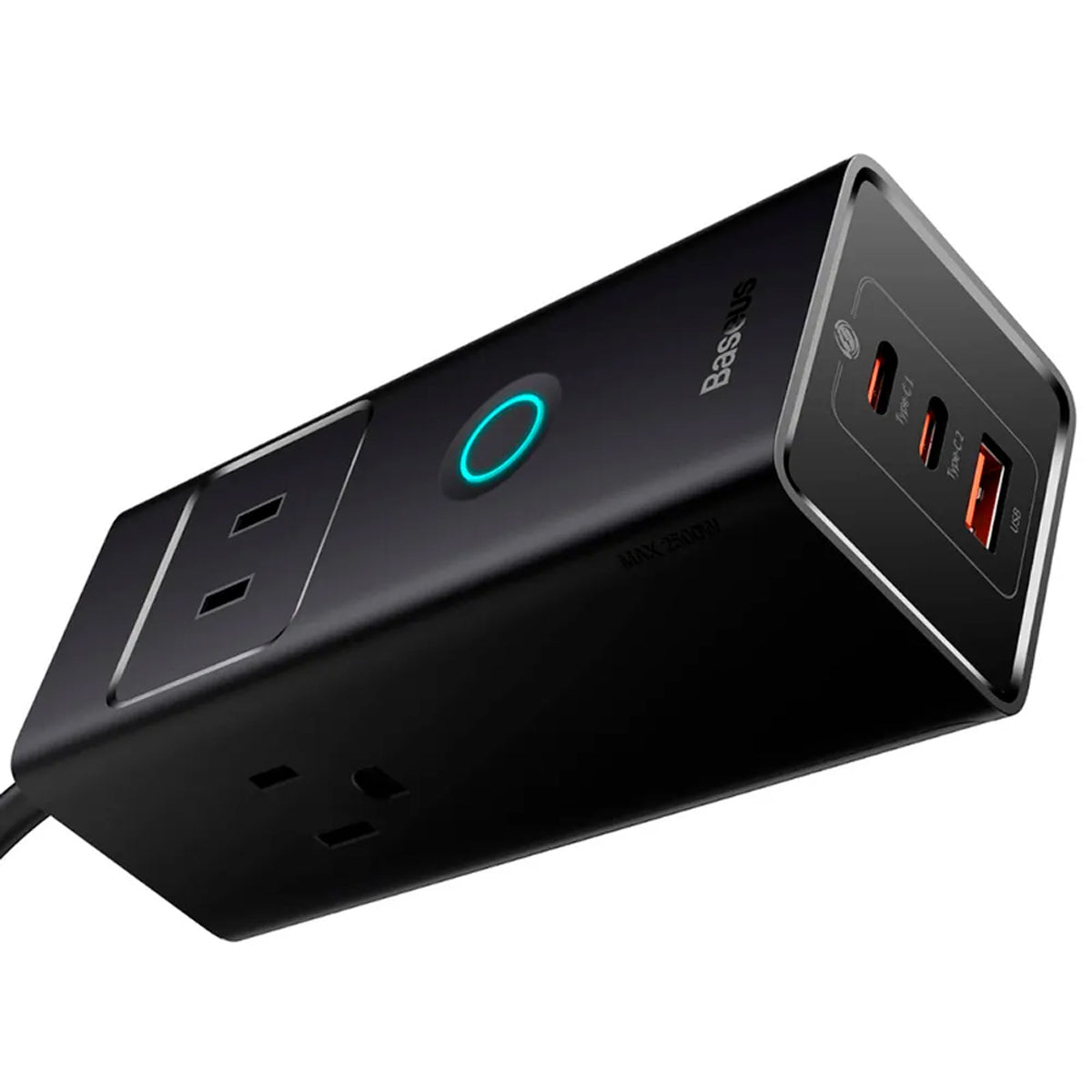 Baseus PowerCombo PowerStrip 3AC+1U+2C 30W Lite with 1.5m Power Cord (Black) (PSLA030101)