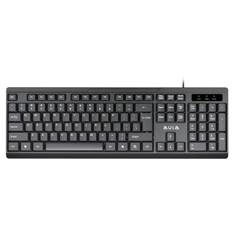 Aula AK205 Full-Sized Wired Keyboard (Black)