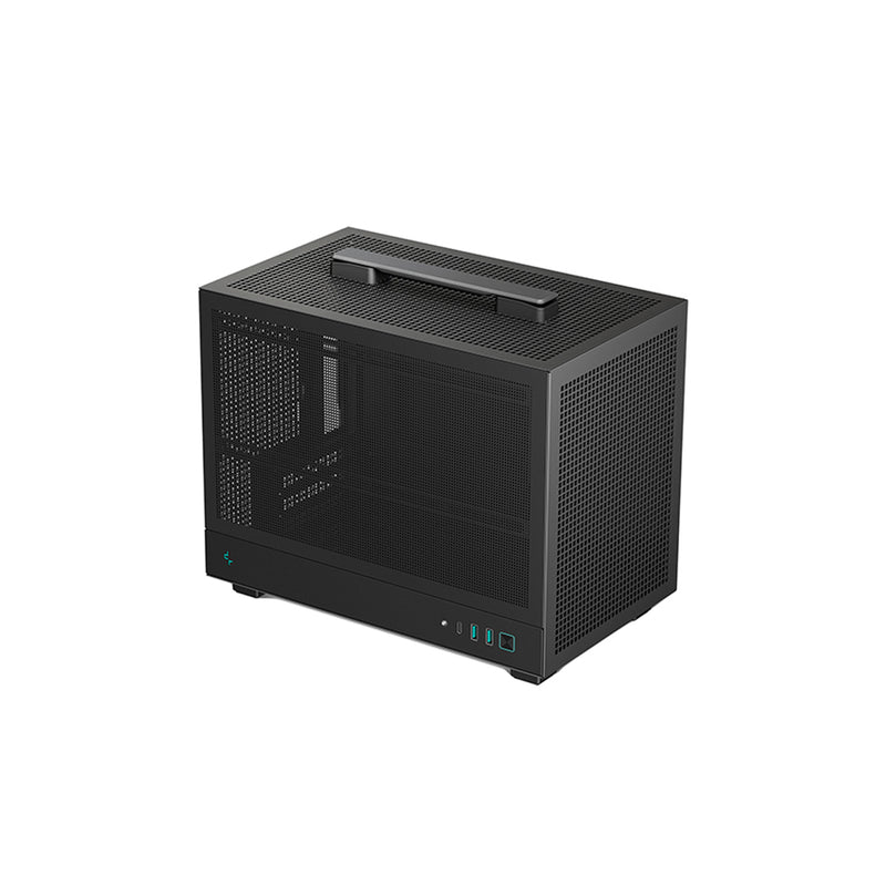 Deepcool 160 Deepcool CH160 MESH Mini-ITX Ultra Portable High Flow PC Case Black (R ...