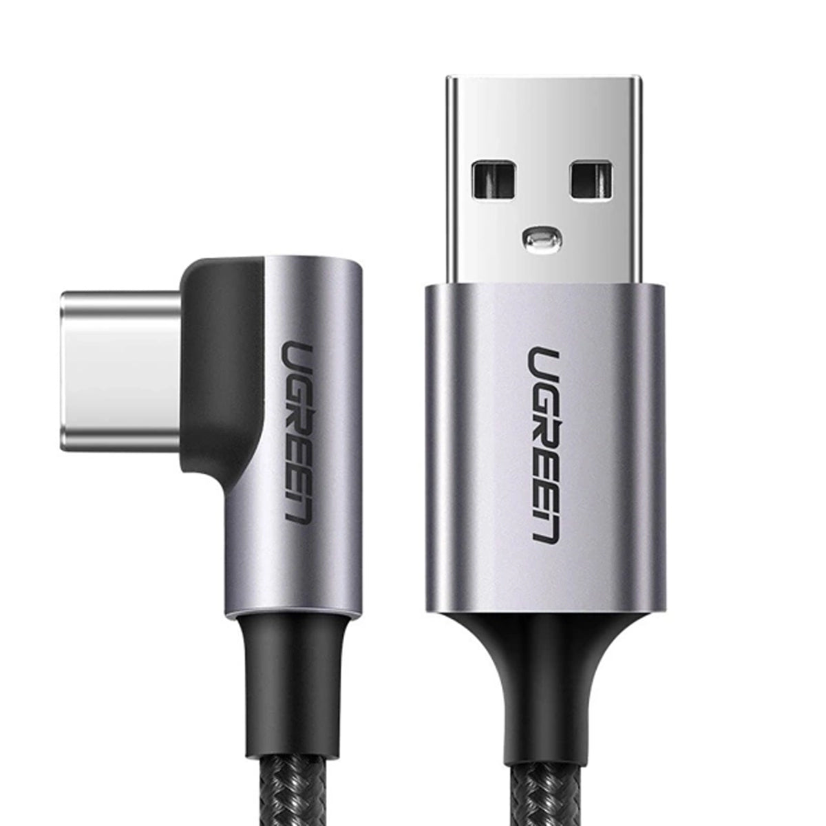 Ugreen Right Angle USB-A to USB-C Data Cable - 3m (Space Gray) (US284/70255)