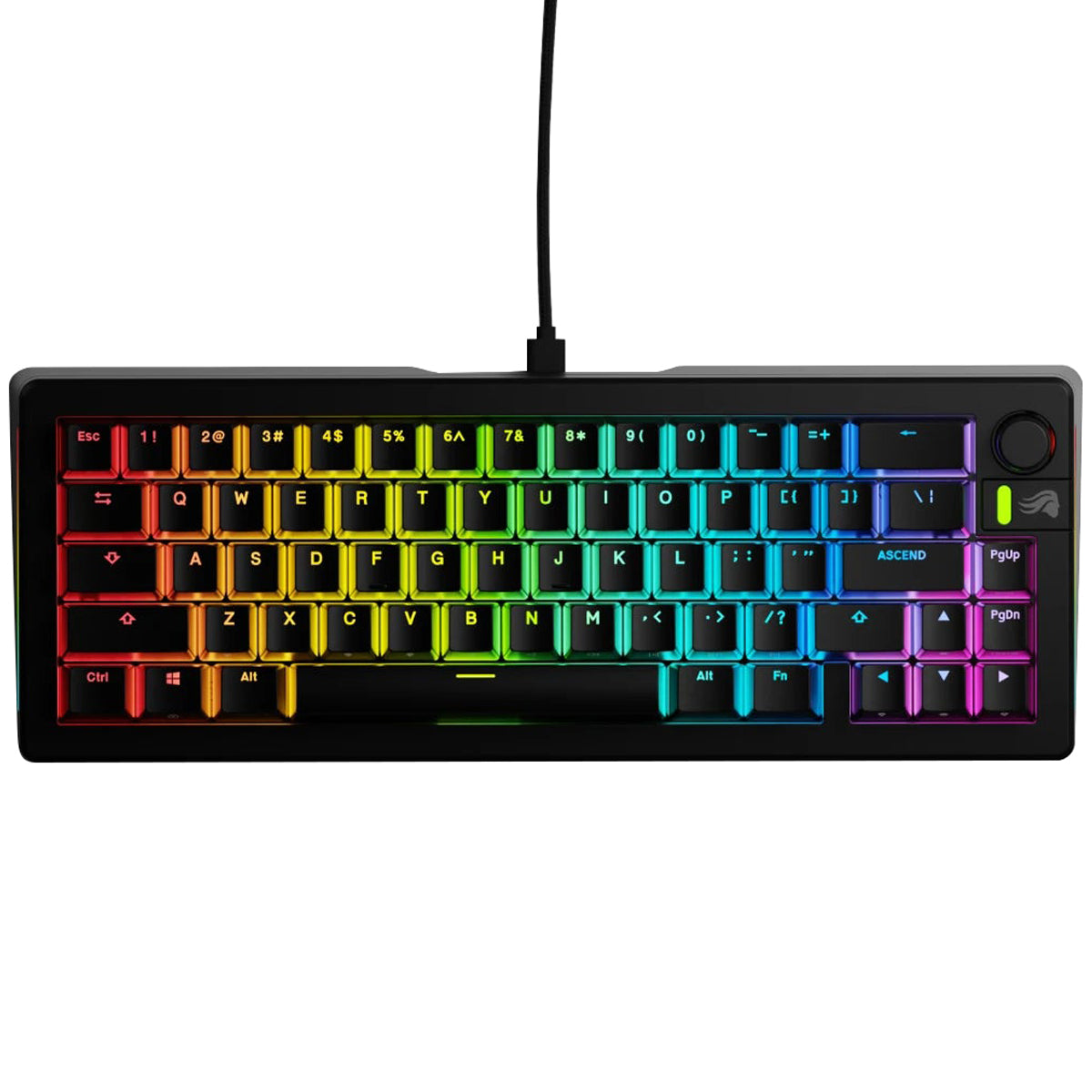 Glorious GMMK 3 65% Prebuilt Wired Mechanical Gaming Keyboard (Black)