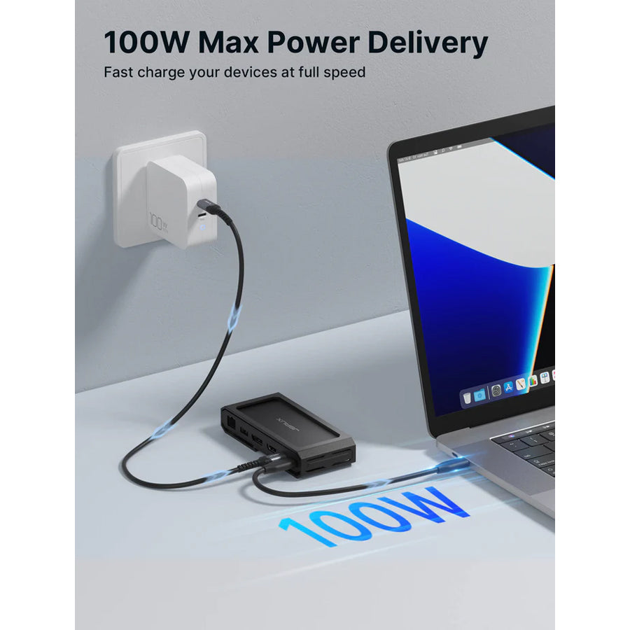 JSAUX USB-C 11-in-1 Docking Station for Steam Deck/ Steam Deck OLED/ ROG Ally/ ROG Ally X/ Switch
