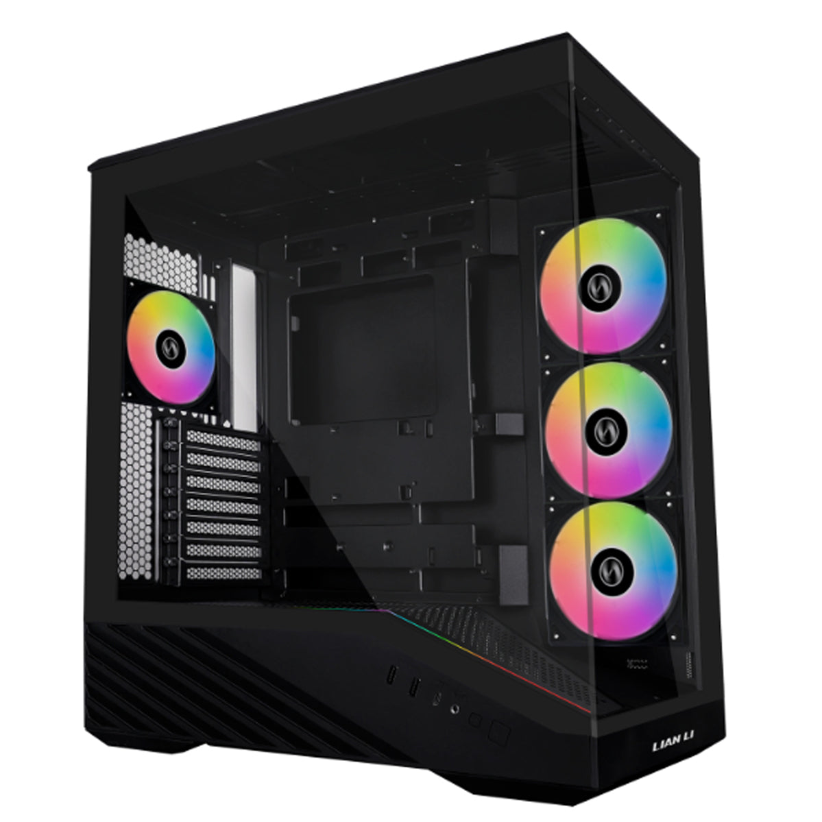 Lian Li Vector V100R Mini Compact MATX PC Case with 4 ARGB Fans (Black)