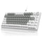 Ajazz AK820 White Backlit Wired 75% Hot-Swappable Mechanical Keyboard
