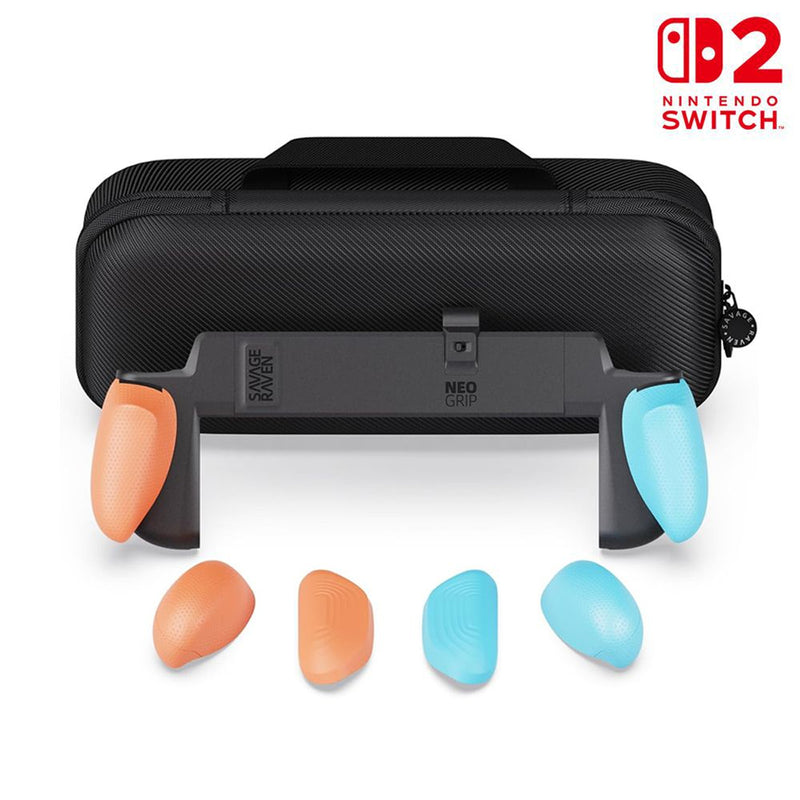 Skull & Co. NeoGrip Bundle for Nintendo Switch 2 (Neon Blue/Red)