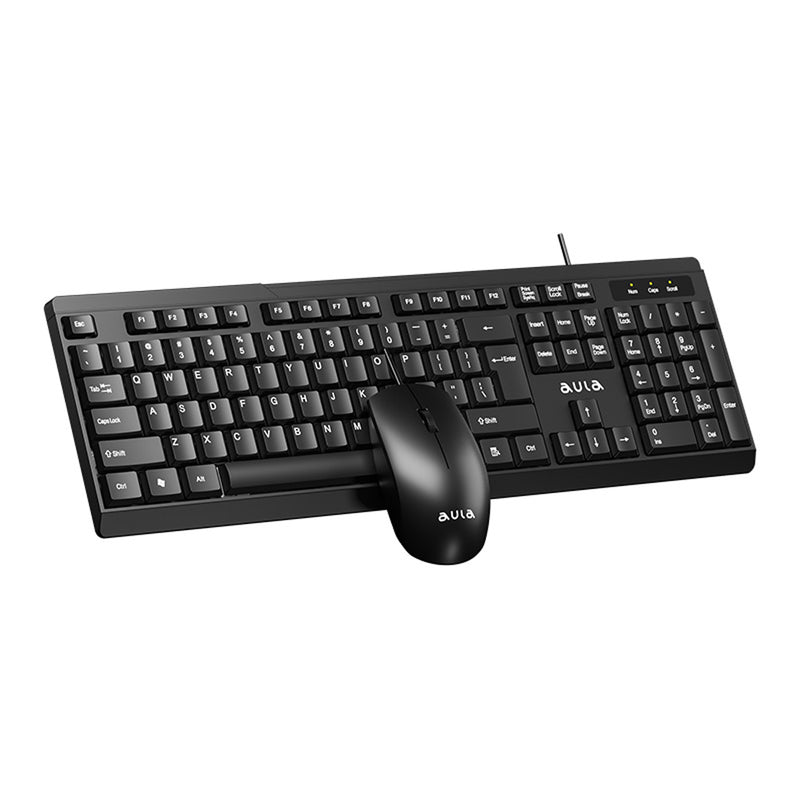 Aula AC101 Wired Keyboard & Mouse Combo (Black)