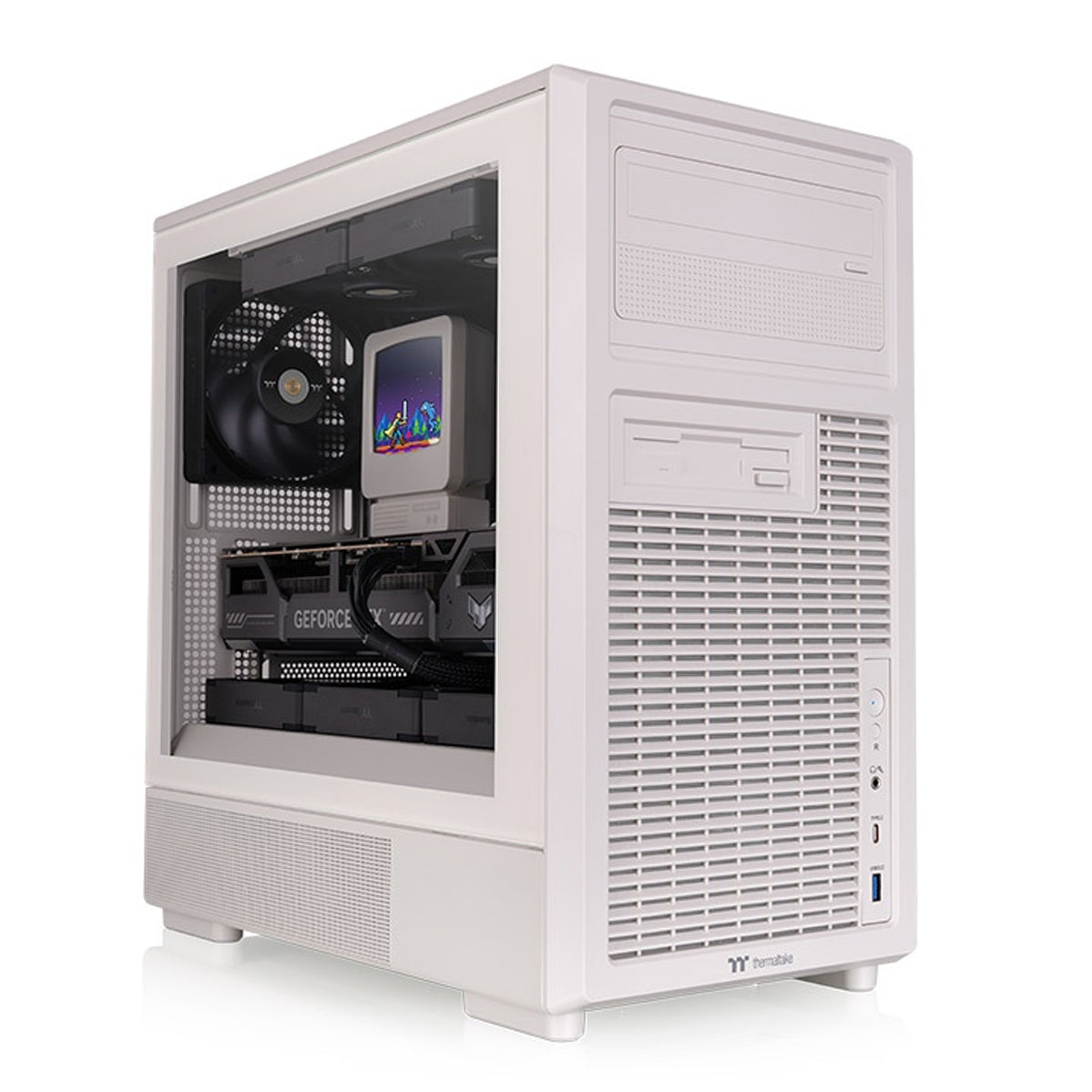 Thermaltake Retro 260 TG Micro-ATX PC Case (Beige) (CA-11P-00SQWN-00)