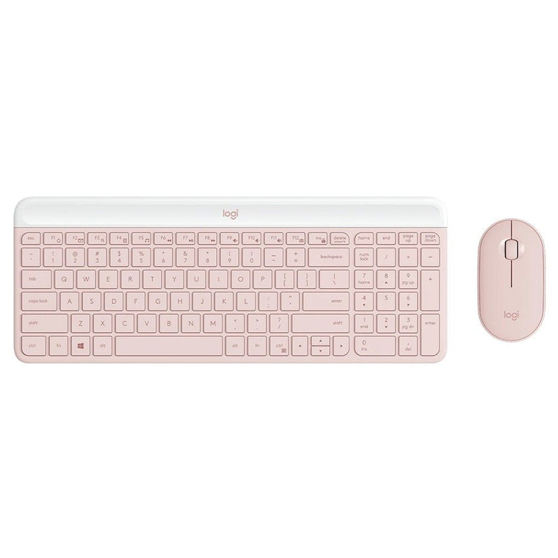 Logitech Slim Combo Mk470 Wireless Keyboard And Mouse (Rose)