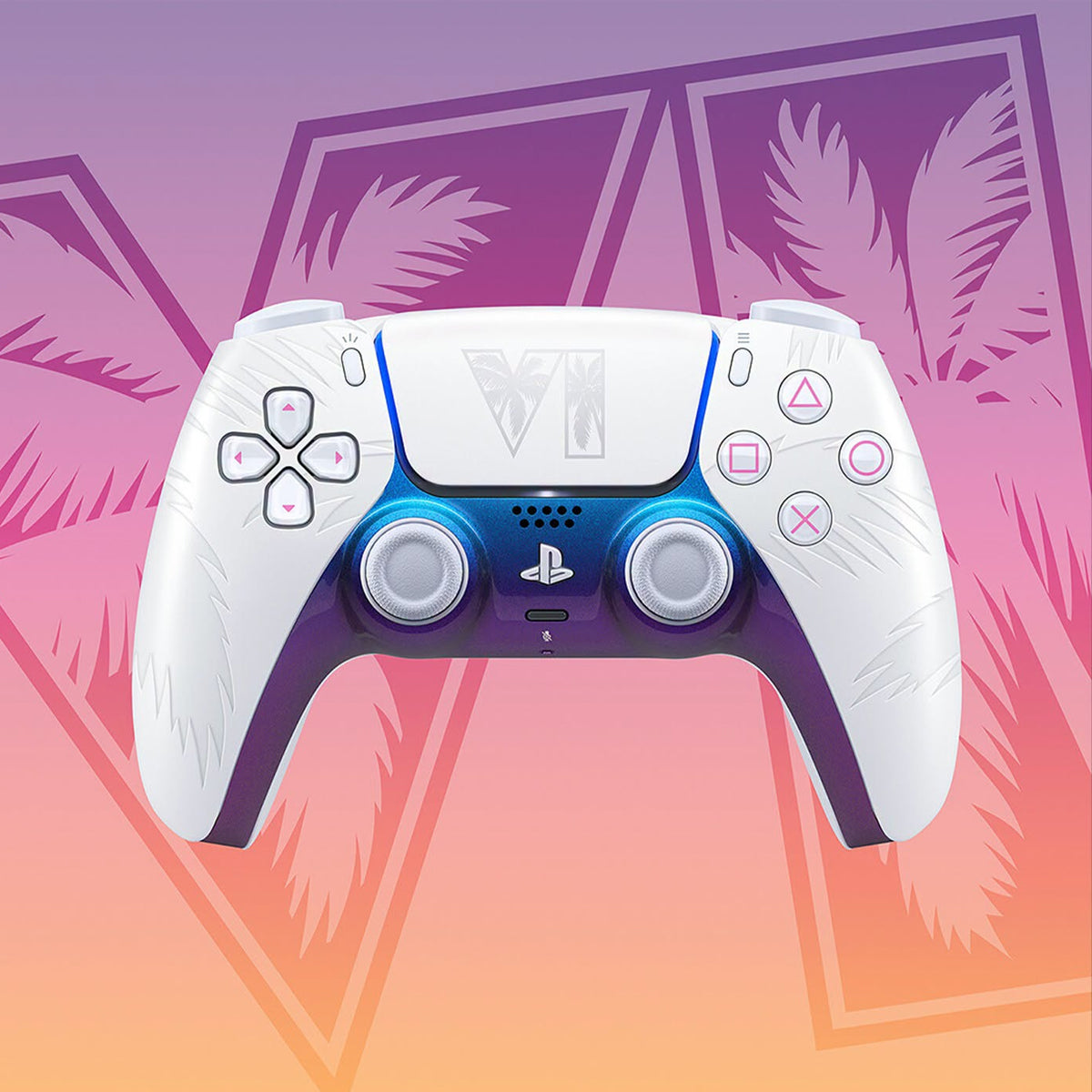 PS5 DualSense Wireless Controller Grand Theft Auto VI White Limited Edition