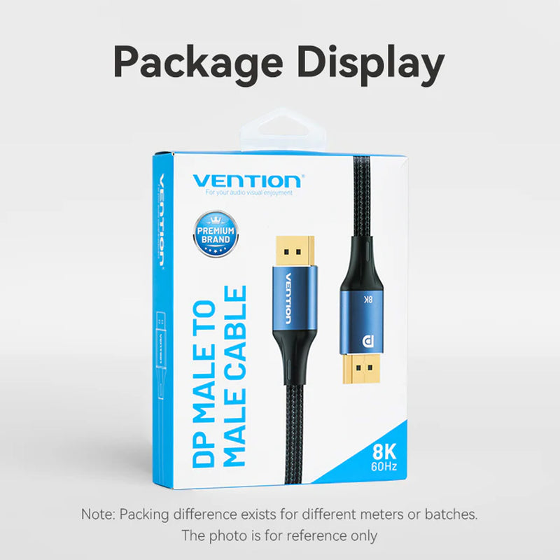 Vention 8K DisplayPort Cable - Blue Aluminum Shell 1.5M (HCELG)