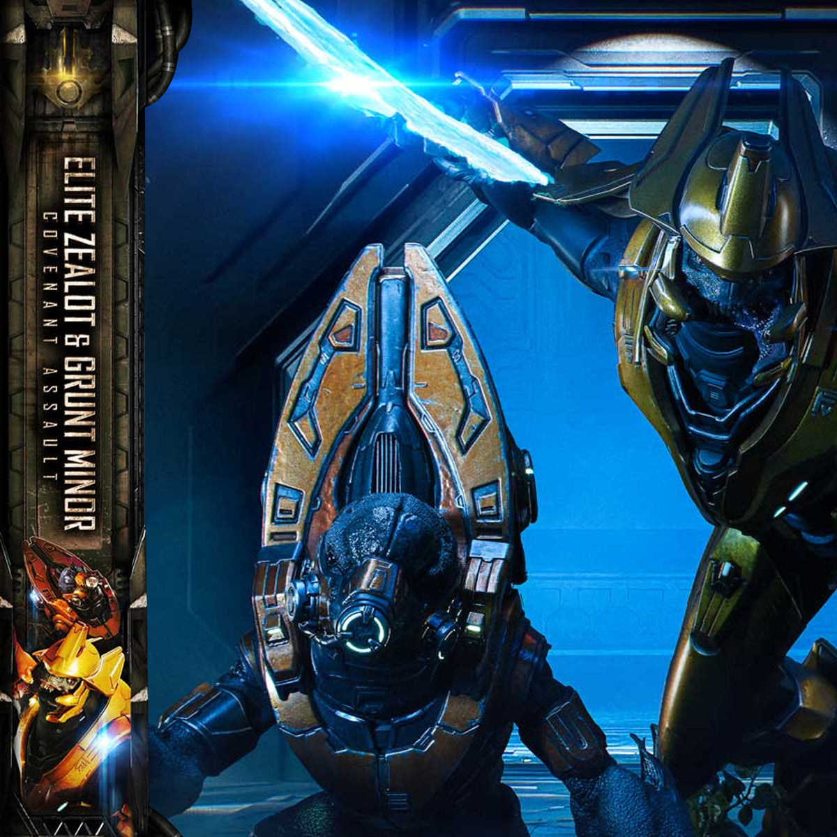 Ultimate Premium Masterline Halo: Campaign Evolved Elite Zealot & Grunt Minor: Covenant Assault