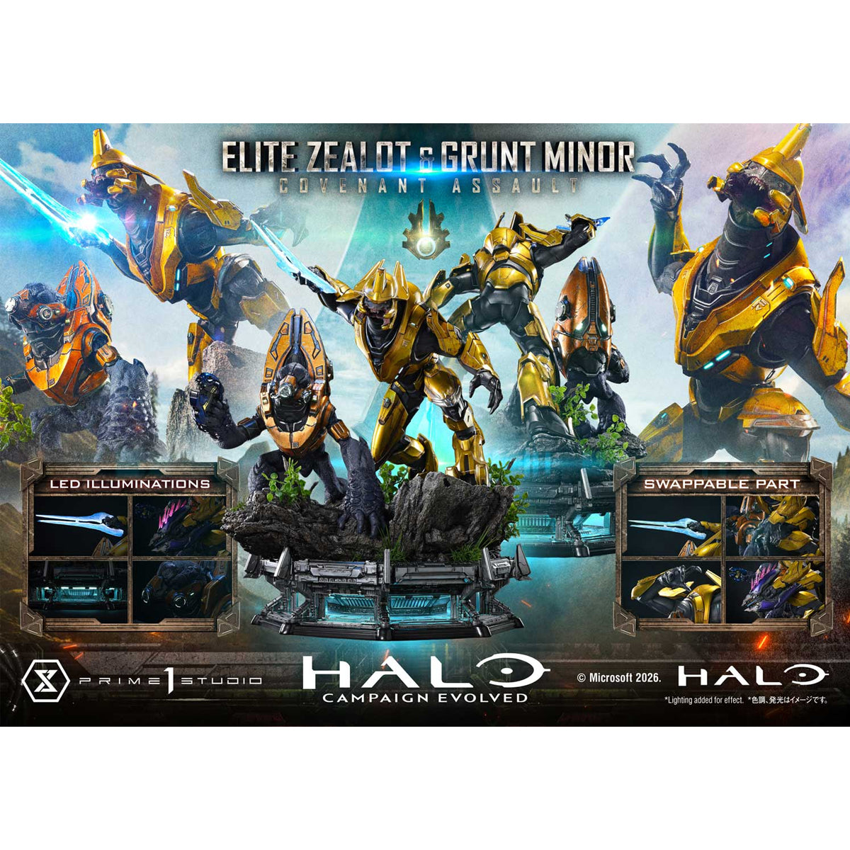 Ultimate Premium Masterline Halo: Campaign Evolved Elite Zealot & Grunt Minor: Covenant Assault