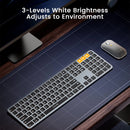 ProtoArc KM100-A Bluetooth Triple Channel Ulta-Slim Backlit Keyboard and Mouse Combo