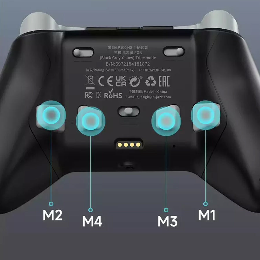 Ajazz GP100 NS Tri-Mode Gaming Controller Set with Hall Effect