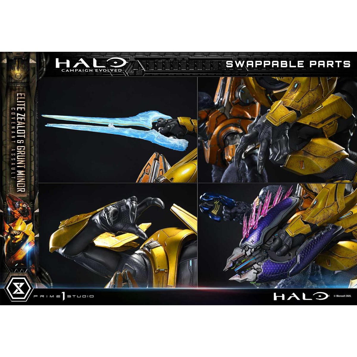 Ultimate Premium Masterline Halo: Campaign Evolved Elite Zealot & Grunt Minor: Covenant Assault