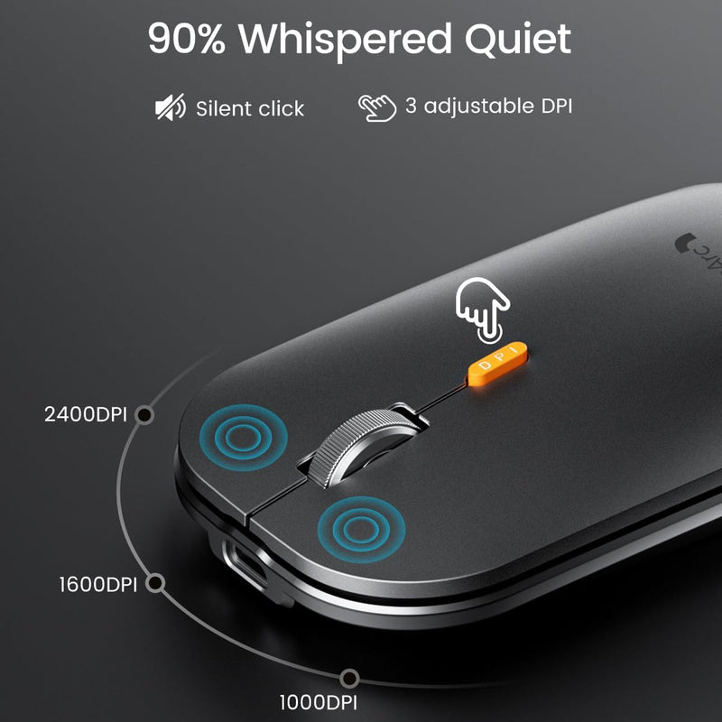 ProtoArc KM100-A Bluetooth Triple Channel Ulta-Slim Backlit Keyboard and Mouse Combo