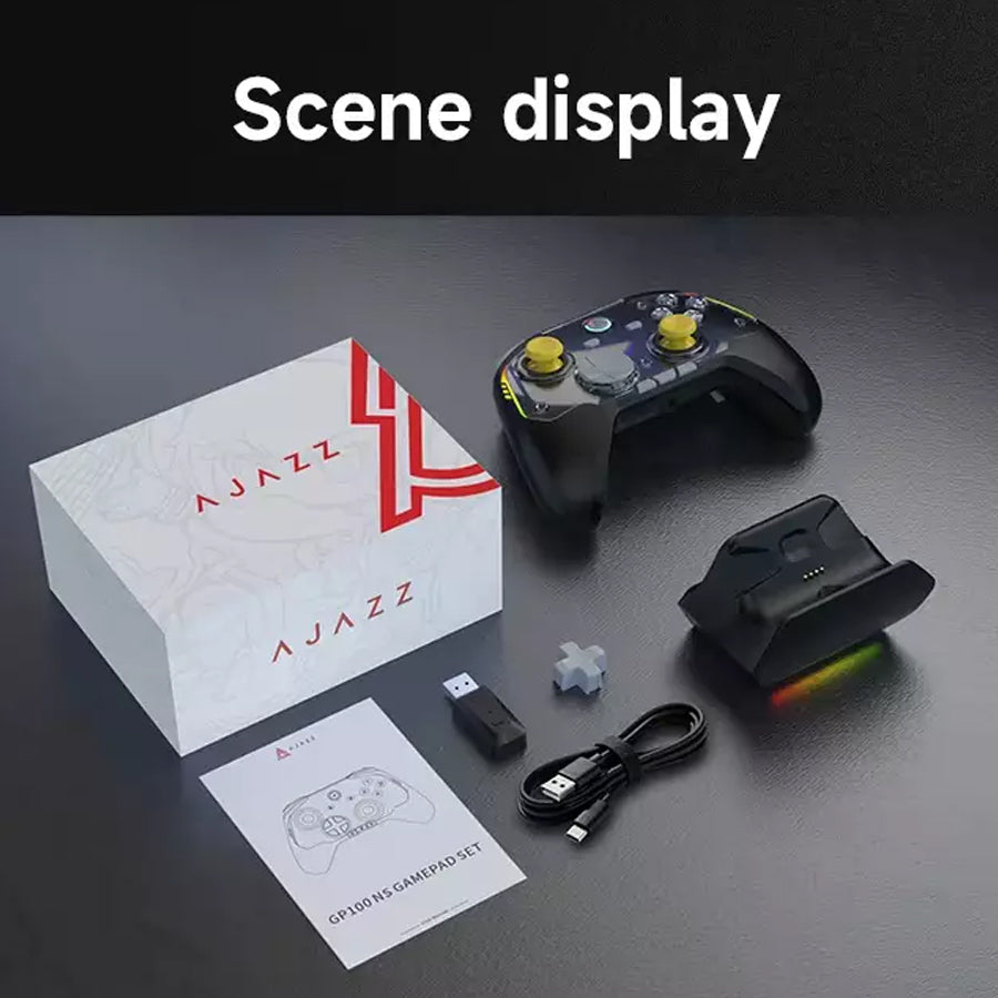 Ajazz GP100 NS Tri-Mode Gaming Controller Set with Hall Effect