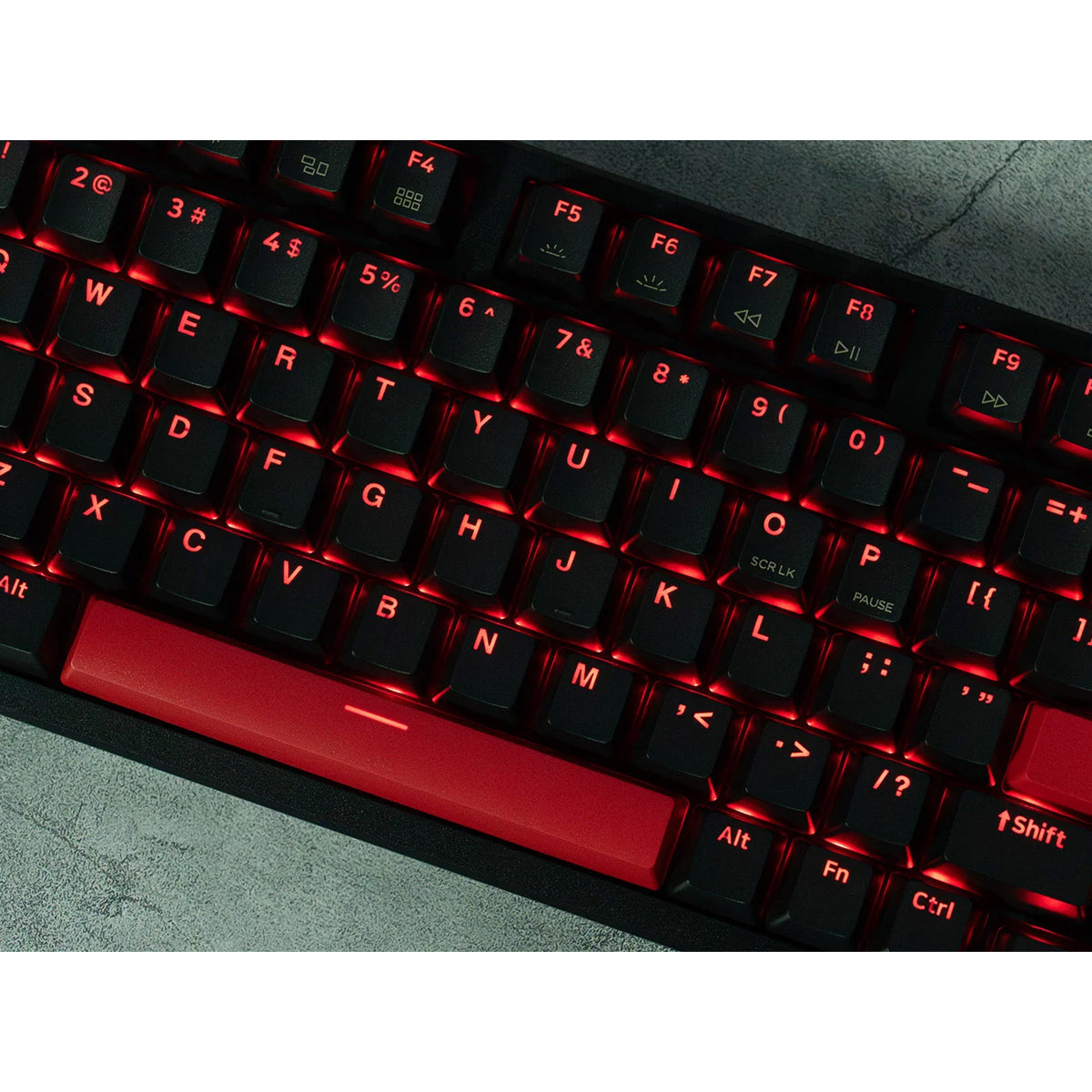Keychron Lemokey X5 QMK Red Backlight 96% Wired Mechanical Gaming Keyboard 