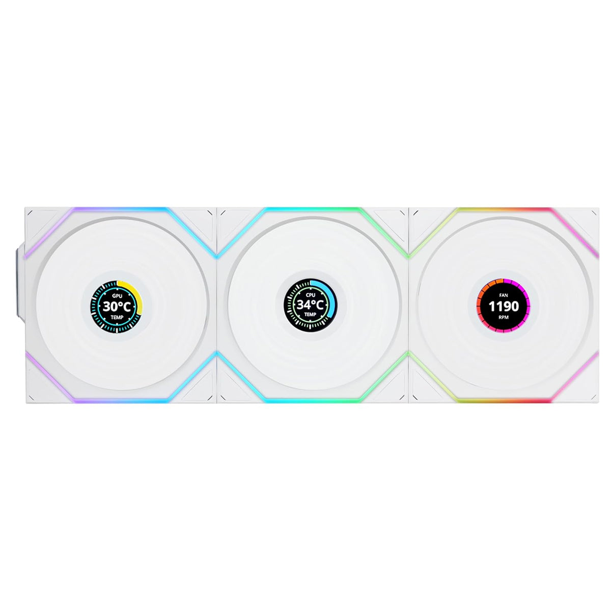 Lian Li Uni Fan TL Wireless LCD 120mm Revolutionary ARGB Triple Fan
