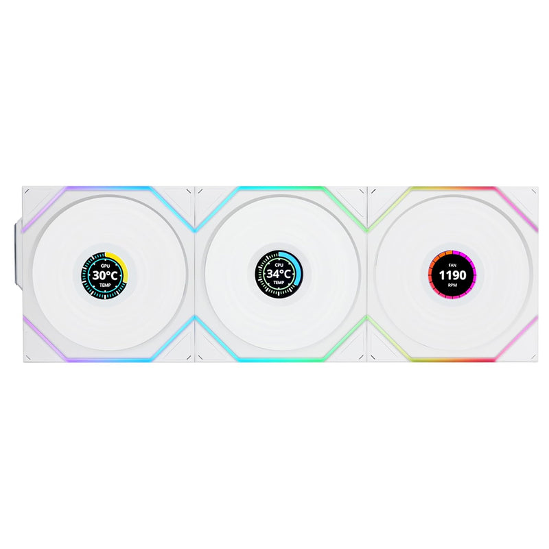 Lian Li Uni Fan TL Wireless LCD 120mm Revolutionary ARGB Triple Fan