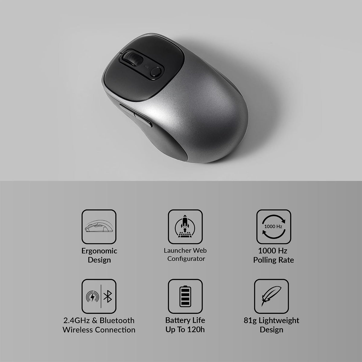 Keychron B6 Pro Full-Size Keyboard and BM24 Mouse Wireless Combo (KCBD4)